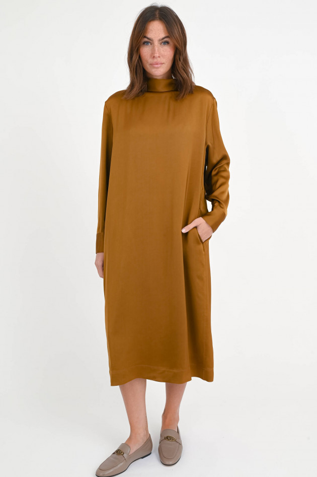 Fabiana Filippi Midi-Kleid mit Schluppendetail in Bronze