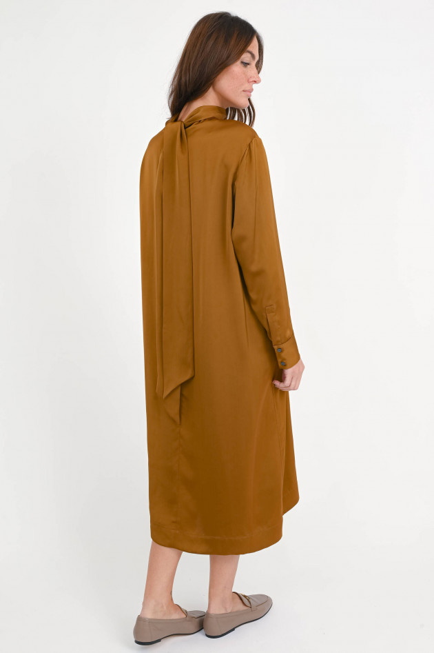 Fabiana Filippi Midi-Kleid mit Schluppendetail in Bronze