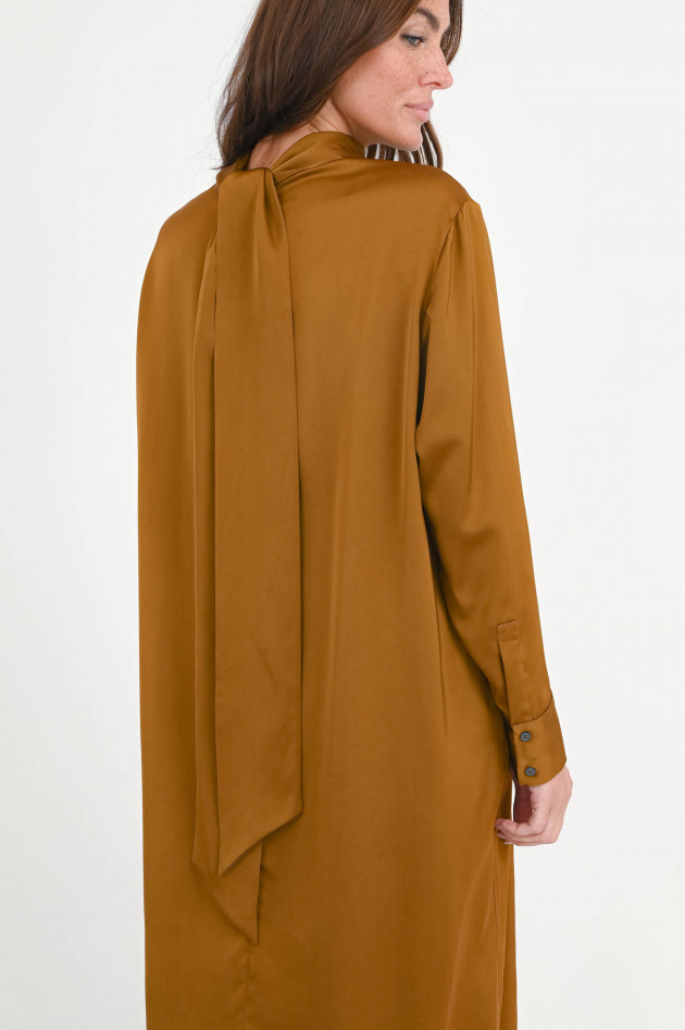 Fabiana Filippi Midi-Kleid mit Schluppendetail in Bronze