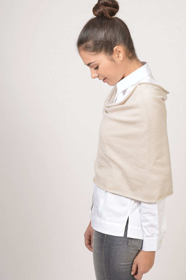 Fabiana Filippi Poncho aus Cashmere in Beige