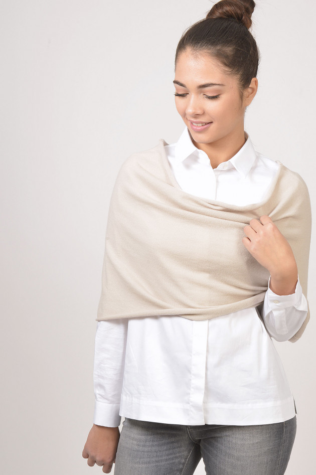 Fabiana Filippi Poncho aus Cashmere in Beige