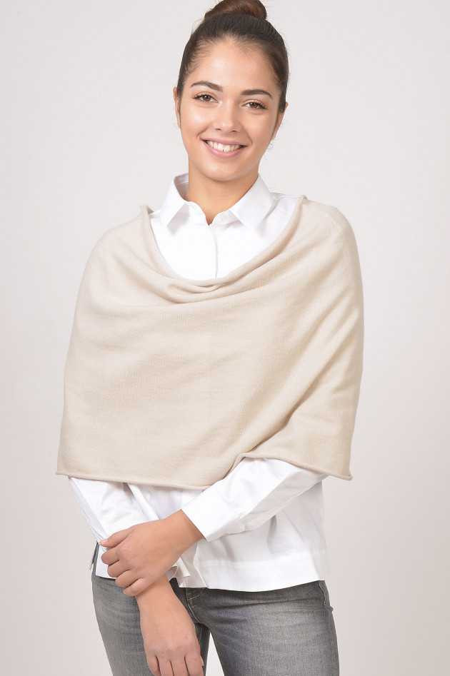Fabiana Filippi Poncho aus Cashmere in Beige
