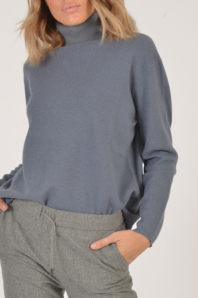 Fabiana Filippi Rollkragenpullover in Blau