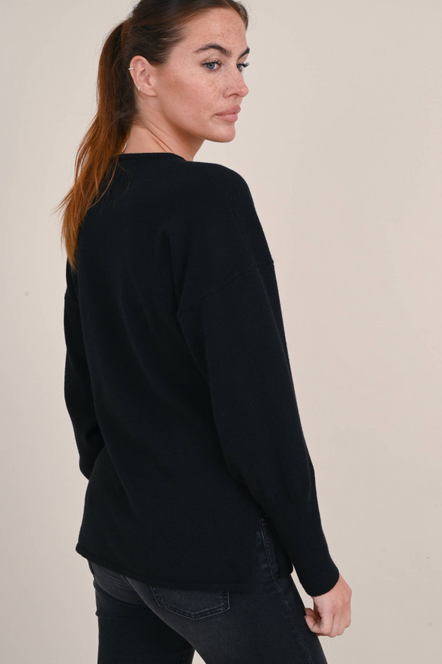 Fabiana Filippi Woll-Mix Pullover in Schwarz