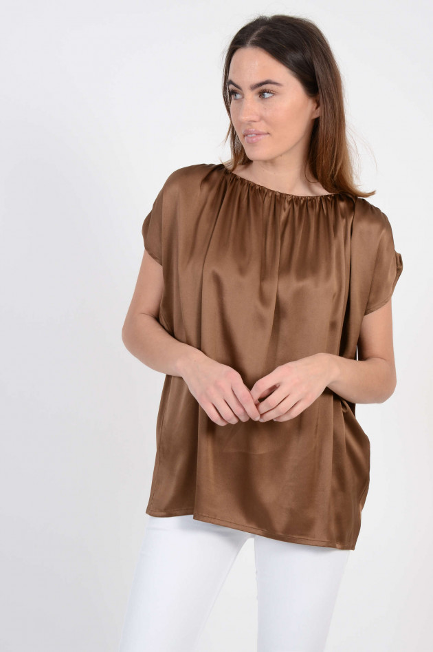 Fabiana Filippi Shirt mit Raffung in Braun
