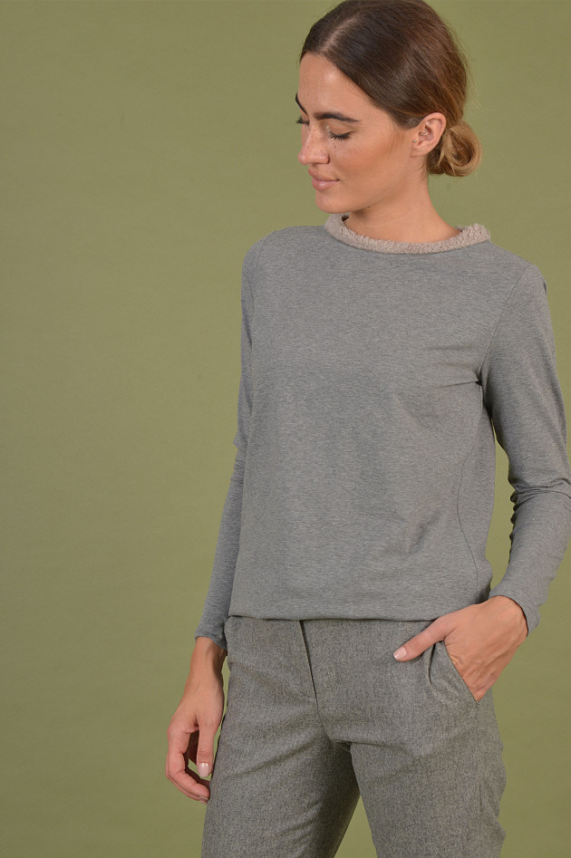 Fabiana Filippi Shirt aus Baumwolljersey in Grau