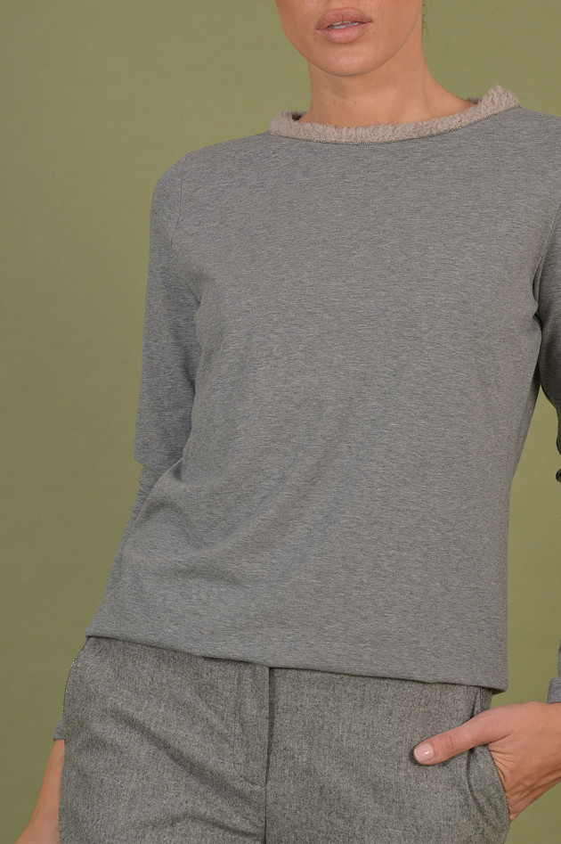 Fabiana Filippi Shirt aus Baumwolljersey in Grau