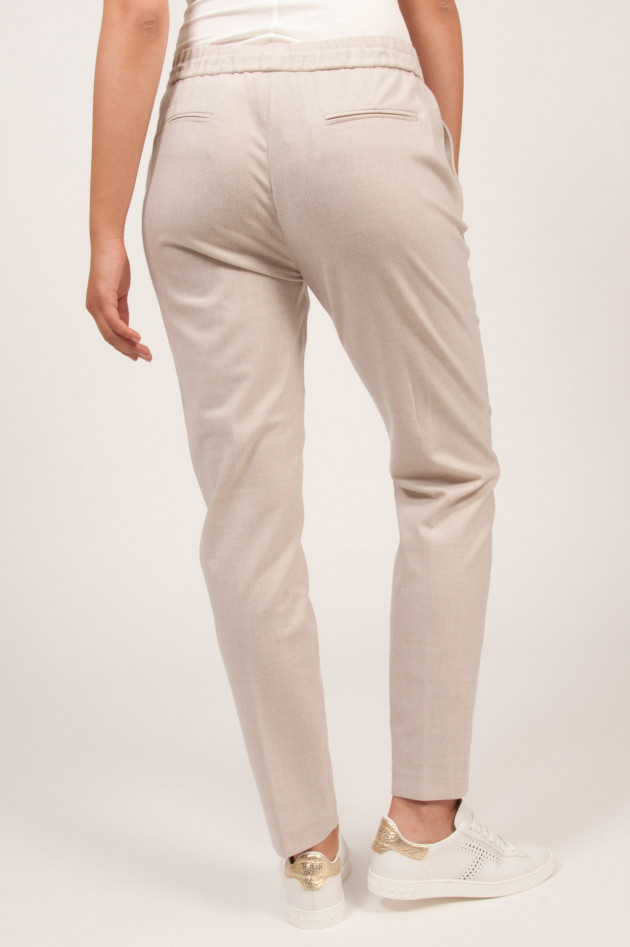 Fabiana Filippi white Flanellhose in Beige