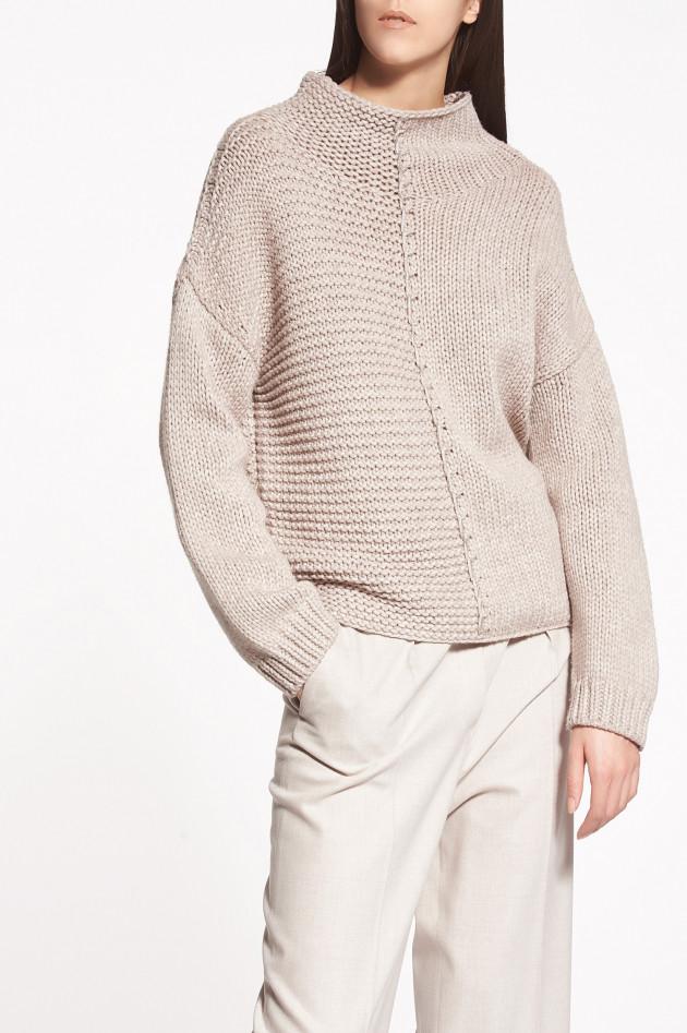 Fabiana Filippi white Rollkragenpullover in Beige