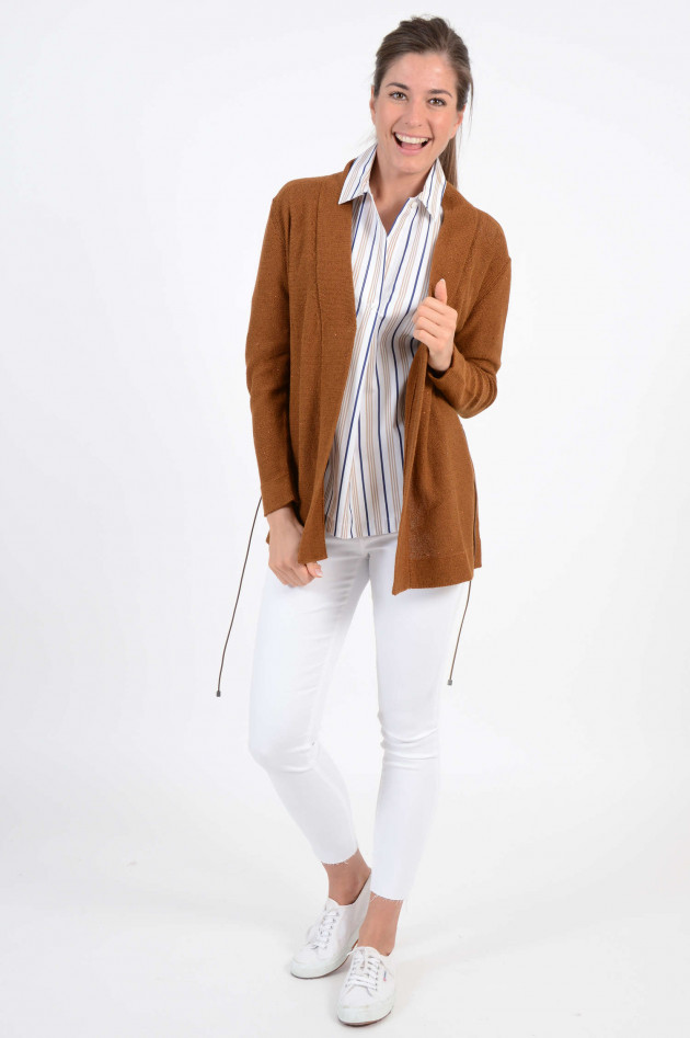 Fabiana Filippi Strickjacke in Cognac