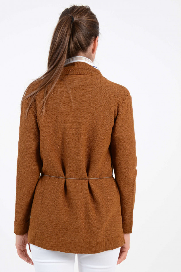 Fabiana Filippi Strickjacke in Cognac