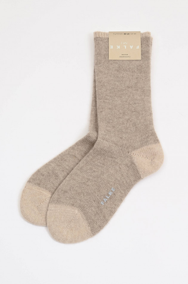 Falke Socken aus Cashmere in Beige