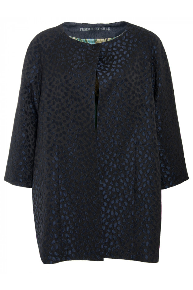 Brokatjacke Blau