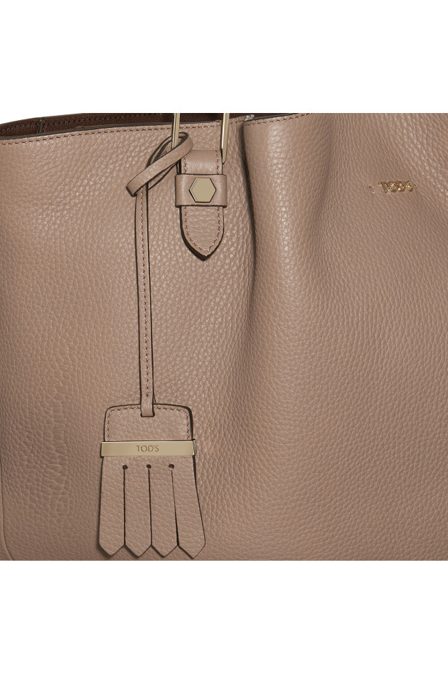 Tod's Flower Bag Media in Taupe