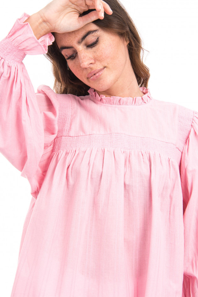 Flowers for Friends Bluse mit Puffarm in Rosa