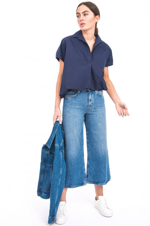 French Connection Jeansjacke mit aufgesetzten Taschen in Blau
