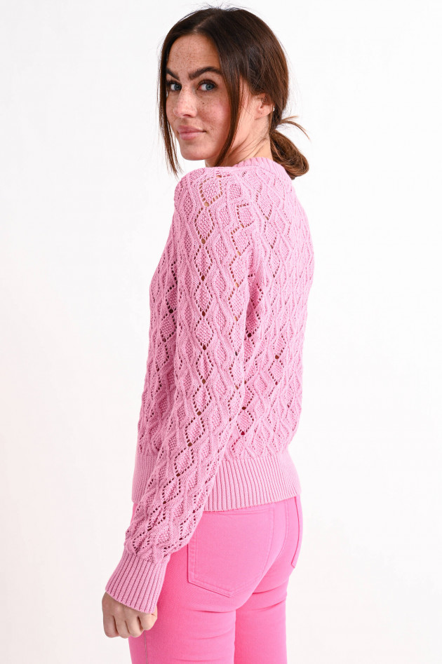 French Connection Pullover aus Lochstrick in Pink