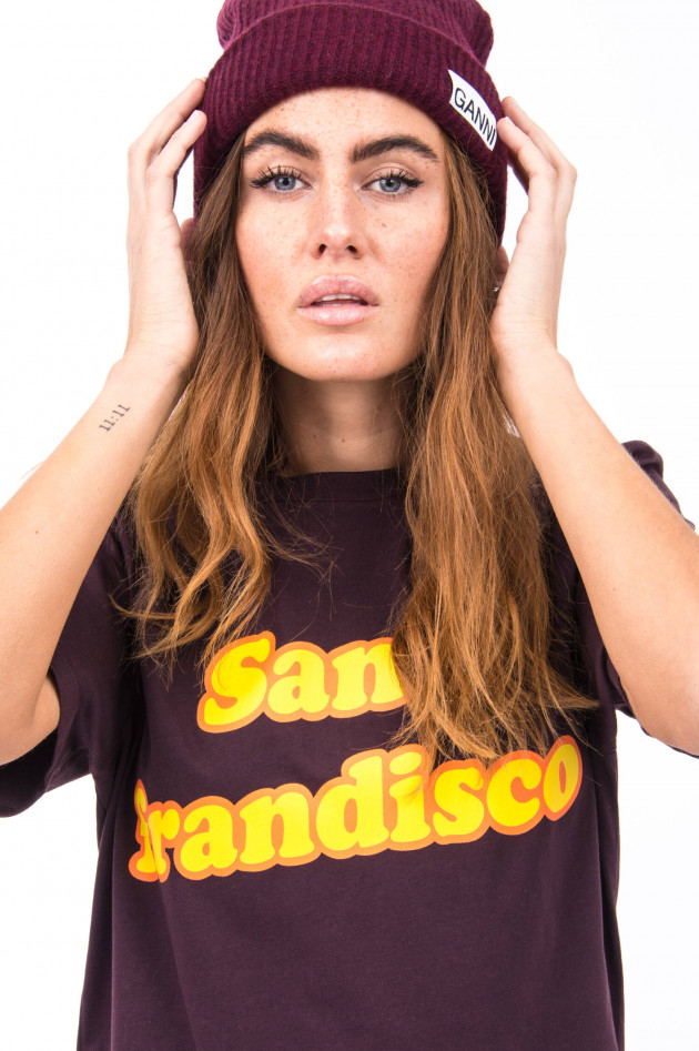 French Connection T-Shirt SAN FRANDISCO in Berry