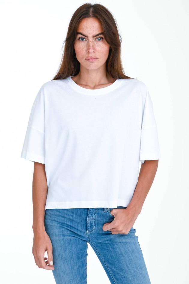 French Connection Oversized Baumwoll-Shirt in Weiß