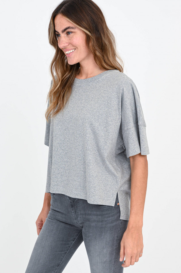 French Connection Oversized Baumwoll-Shirt in Grau