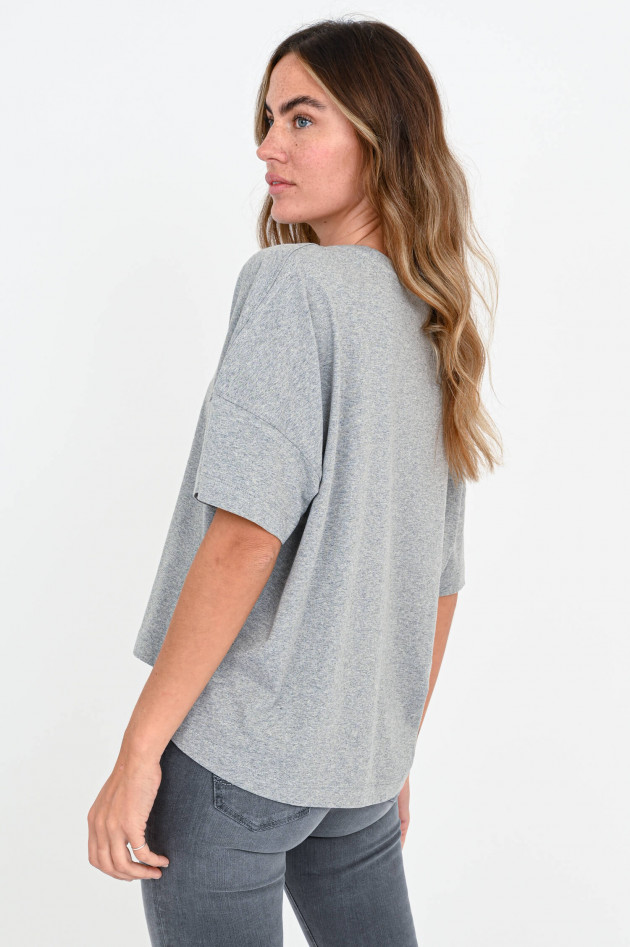 French Connection Oversized Baumwoll-Shirt in Grau