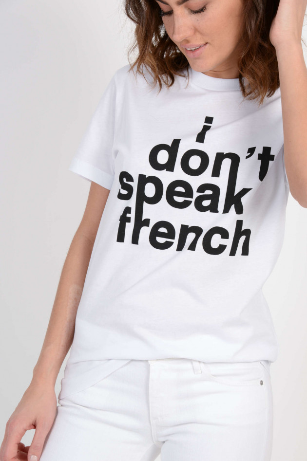 French Connenction T-Shirt mit Schriftzug in Weiß