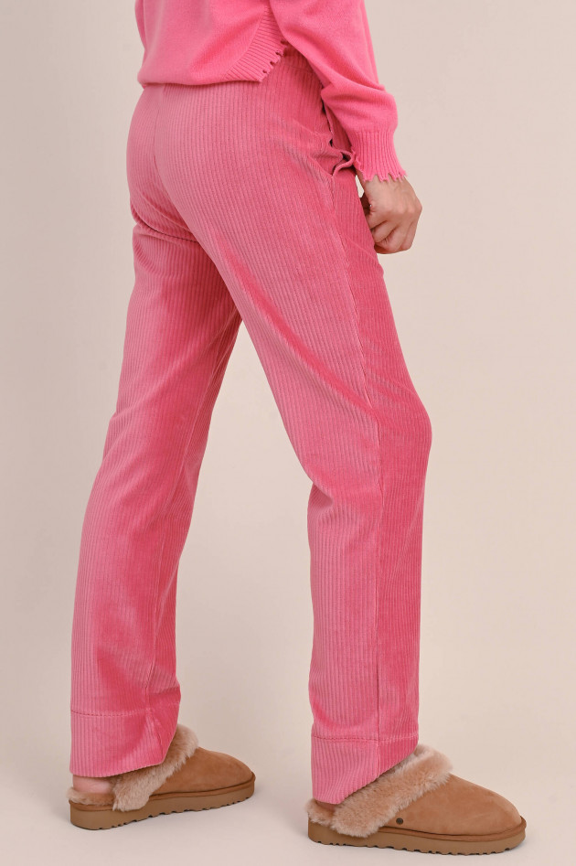 Frogbox Lockere Cordhose in Pink