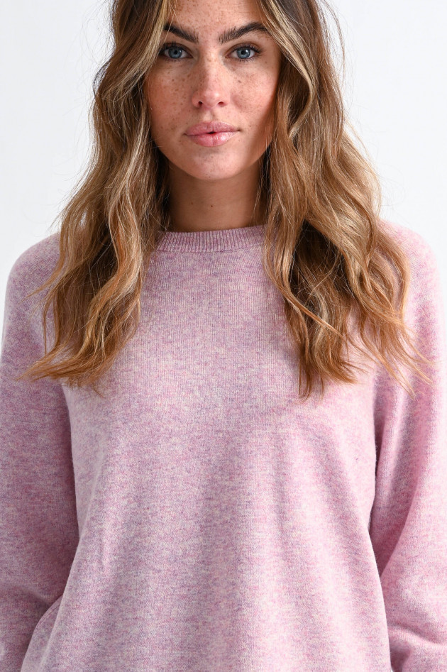 Frogbox Oversized Woll-Strickpullover in Rosa