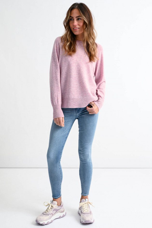 Frogbox Oversized Woll-Strickpullover in Rosa