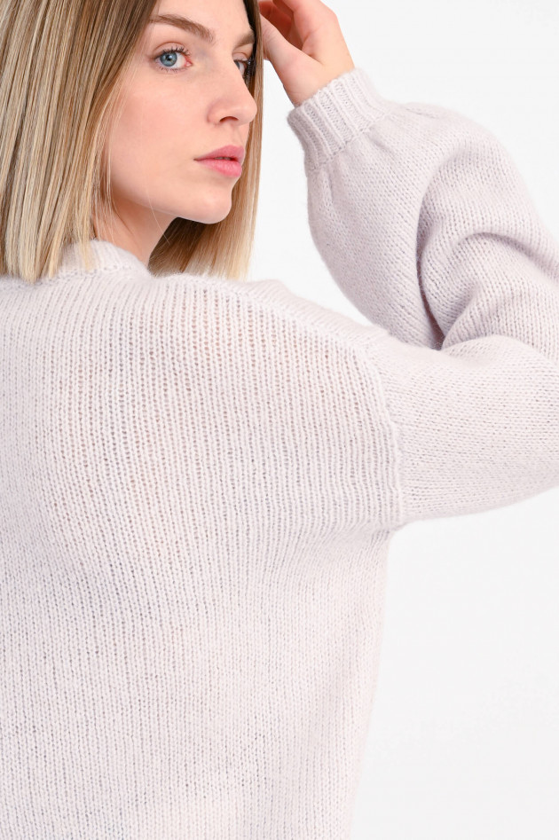 Frogbox Strickpullover mit Stitching in Natur/Multi