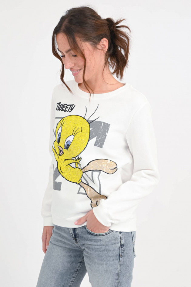 Frogbox Tweety-Sweatshirt in Weiß