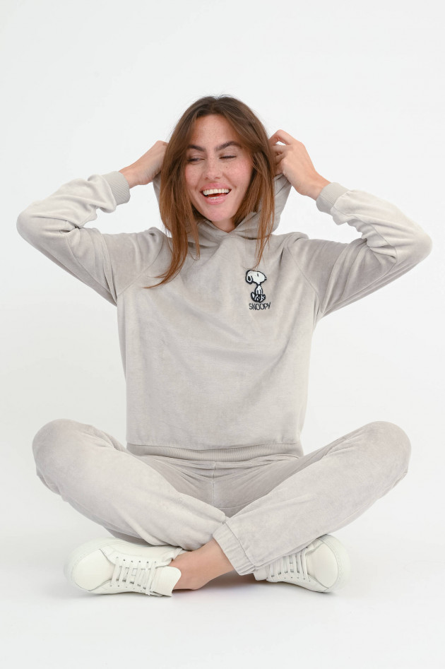 Frogbox Niki-Kapuzenpullover mit Snoopy in Stone