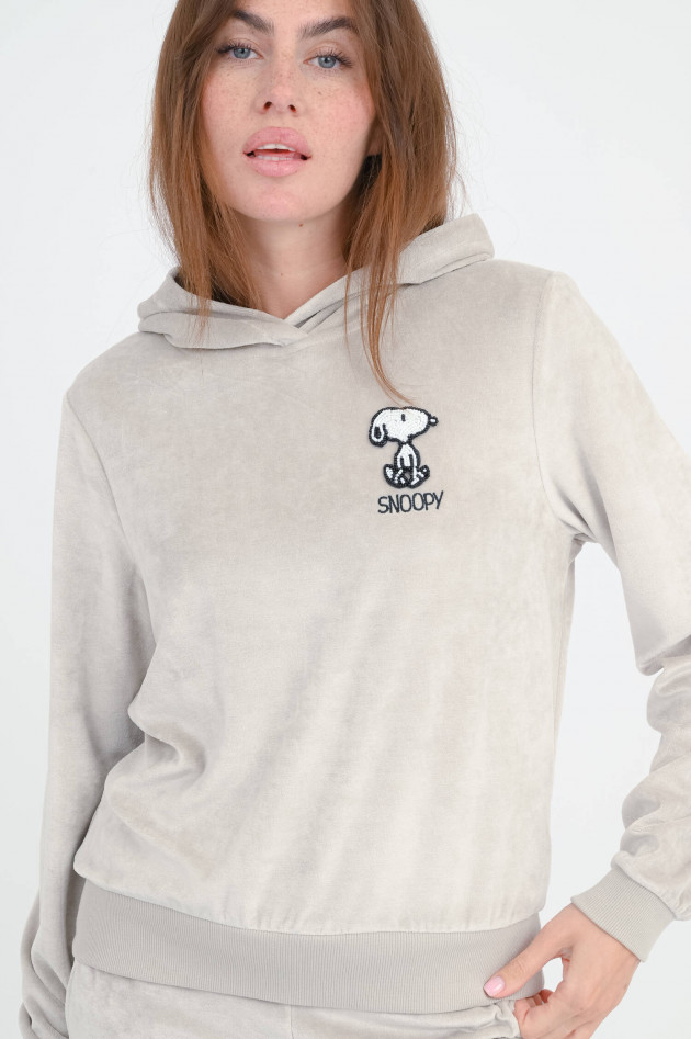Frogbox Niki-Kapuzenpullover mit Snoopy in Stone