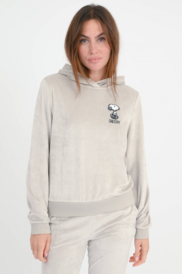 Frogbox Niki-Kapuzenpullover mit Snoopy in Stone