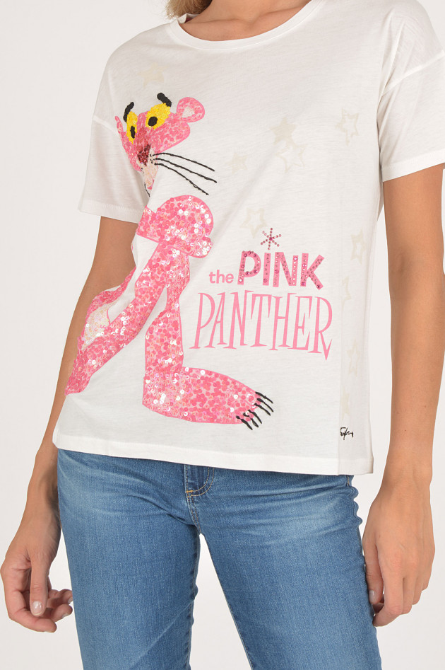 Frogbox T-Shirt PINK PANTHER in Weiß/Pink