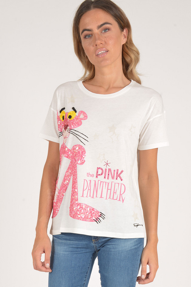 Frogbox T-Shirt PINK PANTHER in Weiß/Pink