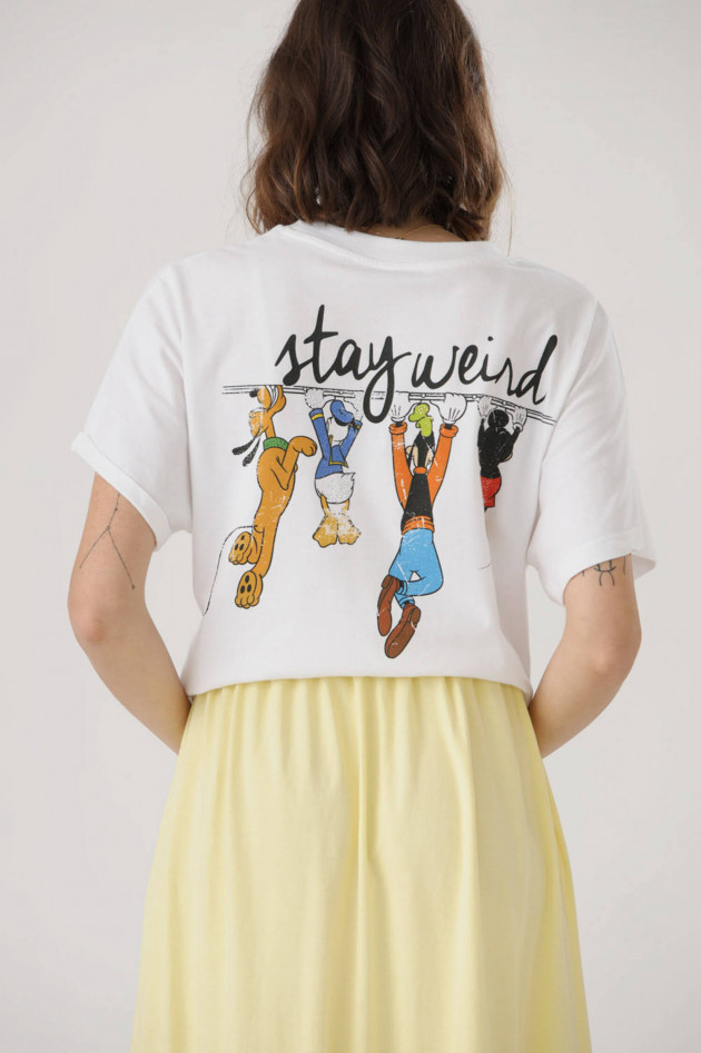 Frogbox Shirt STAY WEIRD in Weiß