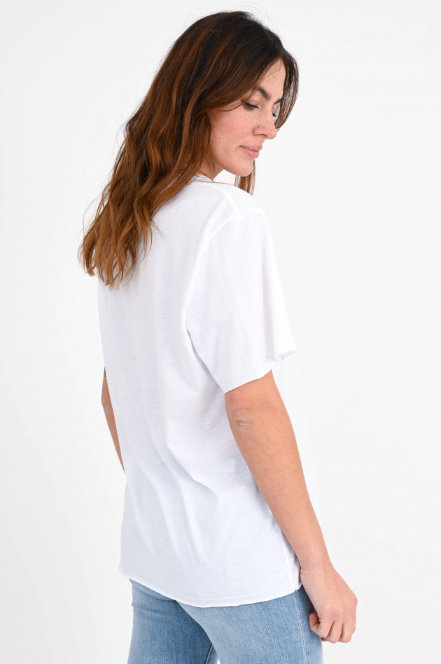 Frogbox T-Shirt mit GARFIELD Print in Weiß