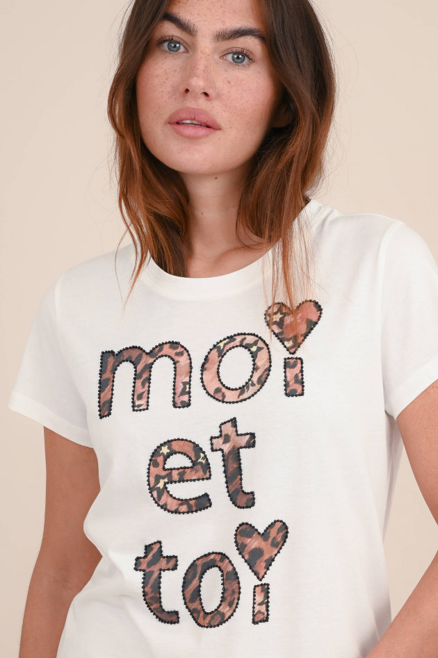 Frogbox T-Shirt MOI ET TOI in Weiß