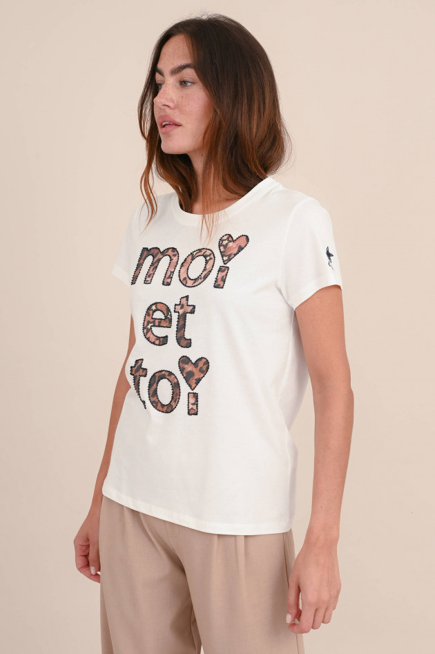 Frogbox T-Shirt MOI ET TOI in Weiß