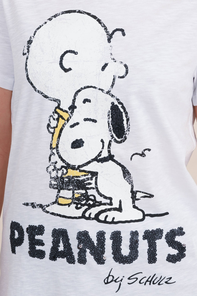 Frogbox T-Shirt mit Peanut-Print in Weiß