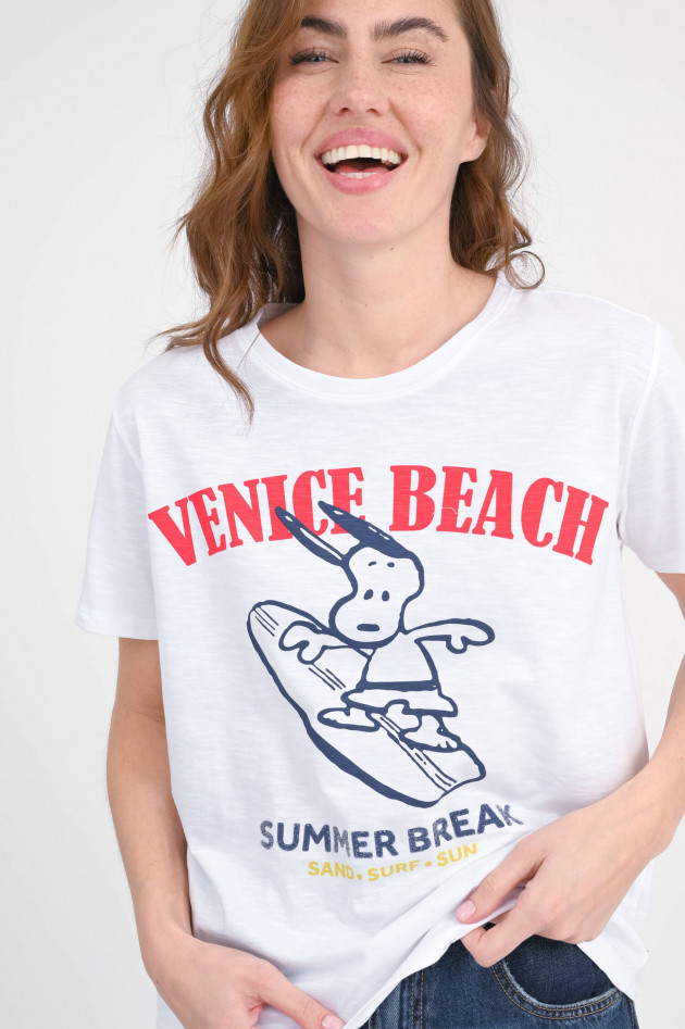 Frogbox  Snoopy-Shirt VENICE BEACH in Weiß