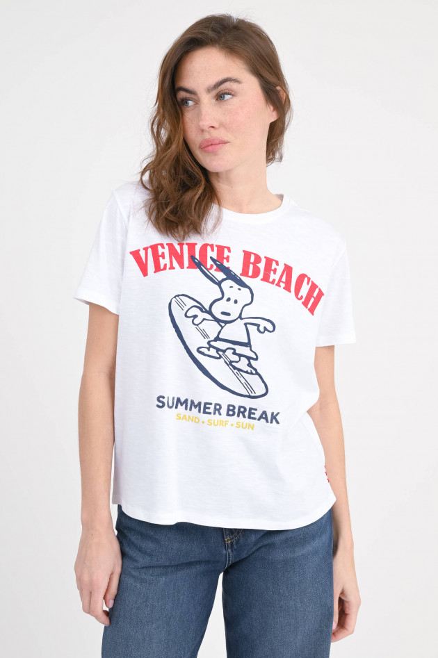 Frogbox  Snoopy-Shirt VENICE BEACH in Weiß