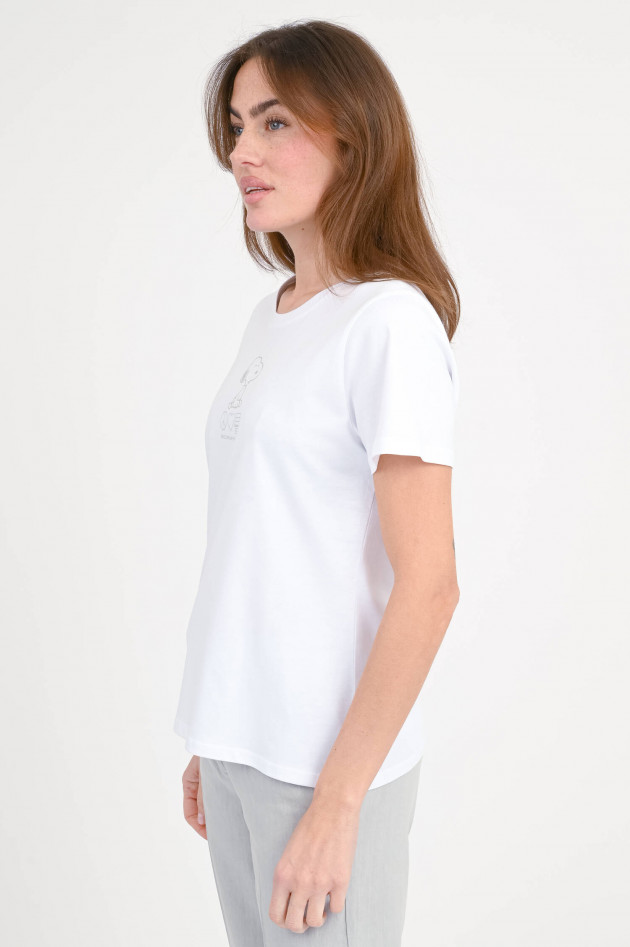 Frogbox T-Shirt mit Snoopy-Print in Weiß
