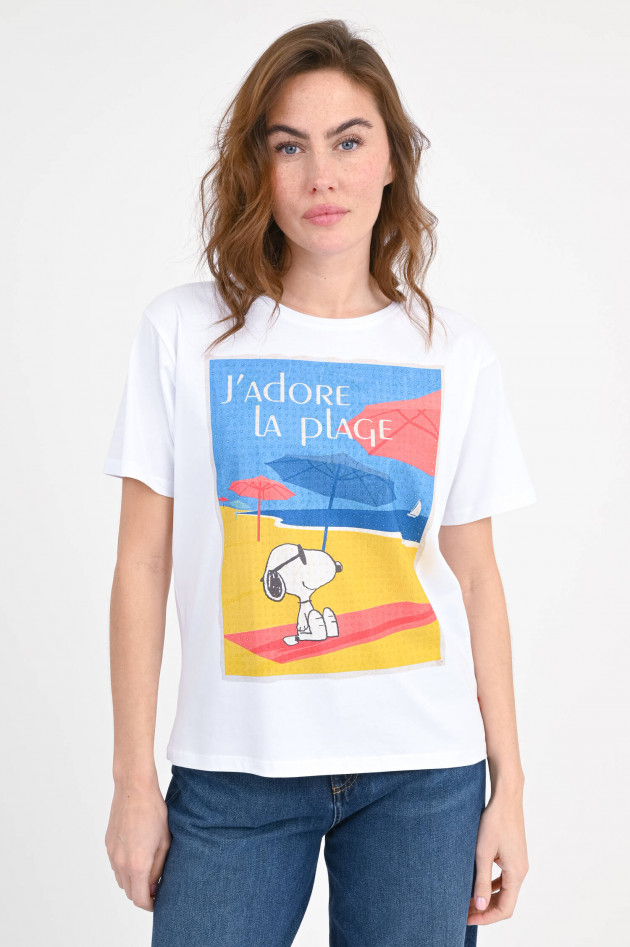 Frogbox T-Shirt J'ADORE in Weiß/Multicolor