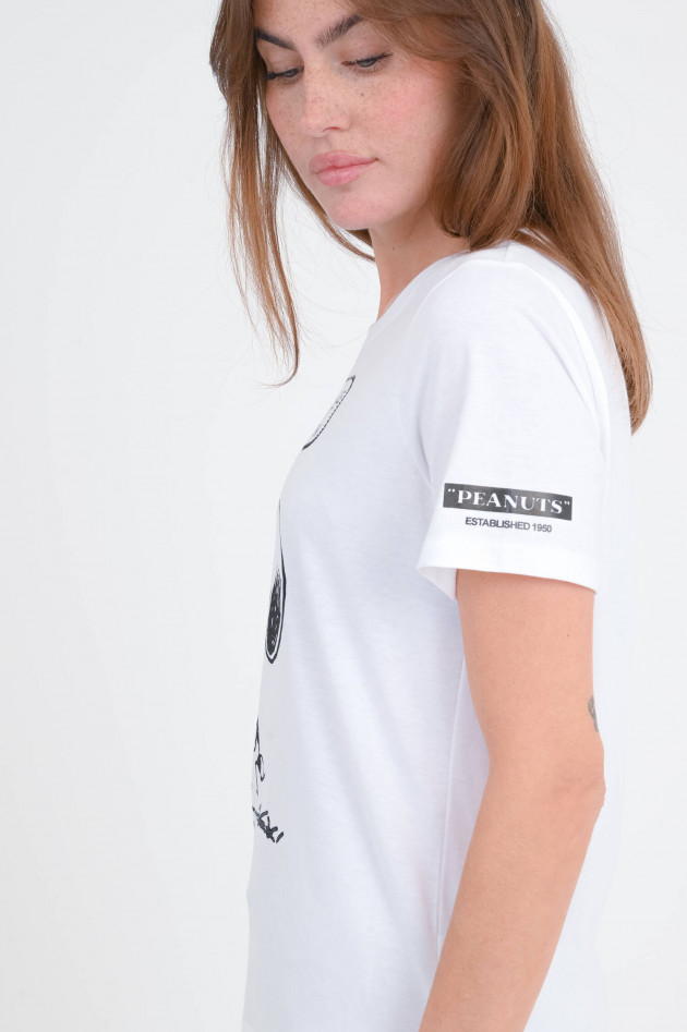Frogbox T-Shirt mit Snoopy-Print in Weiß