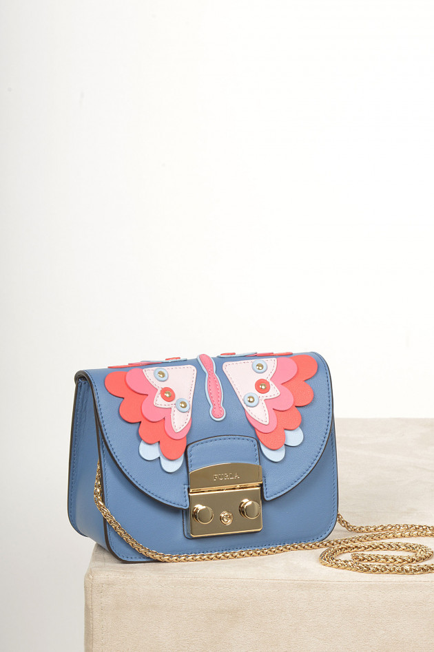 Tasche METROPOLIS PAPILLON in Blau gemustert