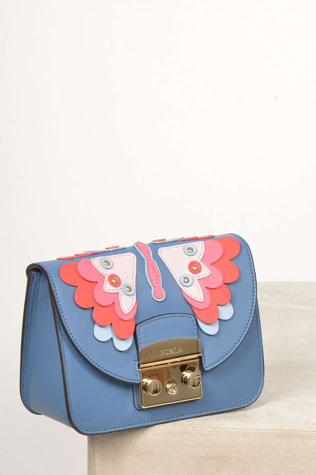 Tasche METROPOLIS PAPILLON in Blau gemustert