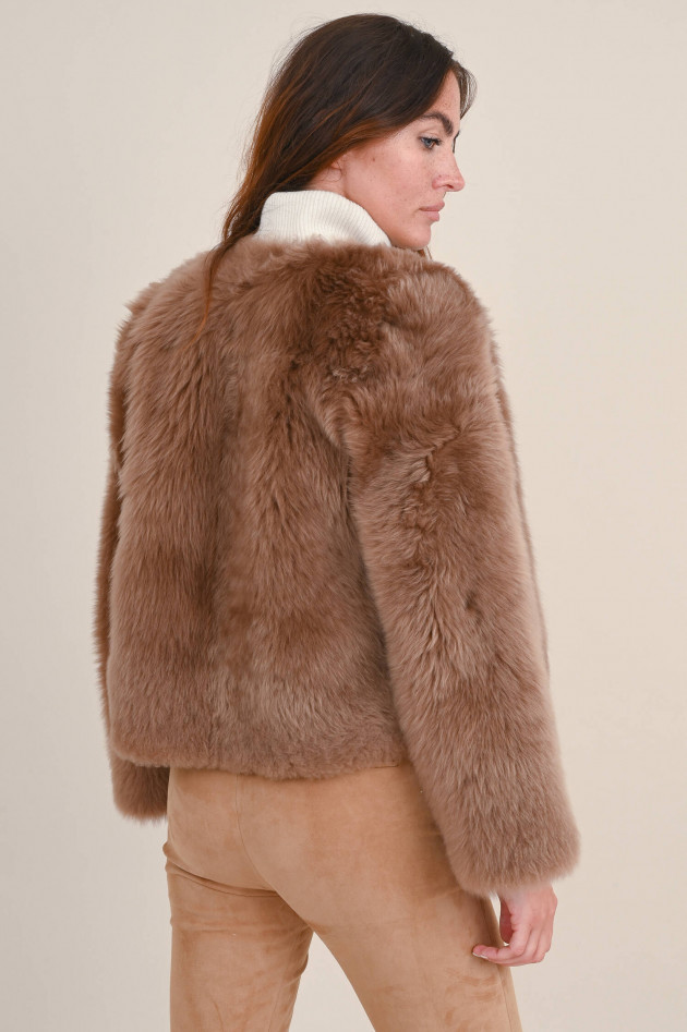 Furry Pelzjacke NINA in Camel