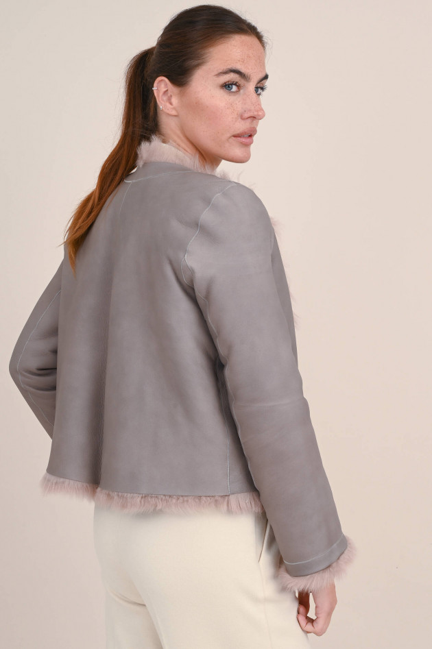 Furry Pelzjacke NINA in Rosé